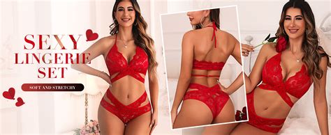 Amazon Donnalla Women Sexy Lingerie Set Two Piece Lace Bra And Panty Set Bralette Sleepwear