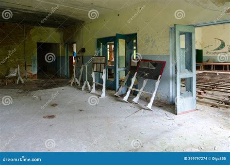 Abandoned Building Of Former House Of Culture In Resettled Village Of