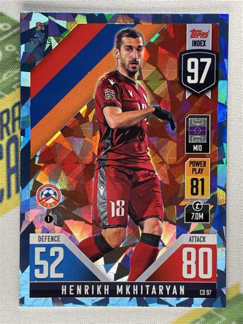 IS P 75 Henrikh Mkhitaryan Armenia Crystal Foil Parallel Topps Match