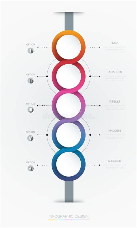 Plantilla Del Diseño De La Cronología Del Infographics Del Vector Con