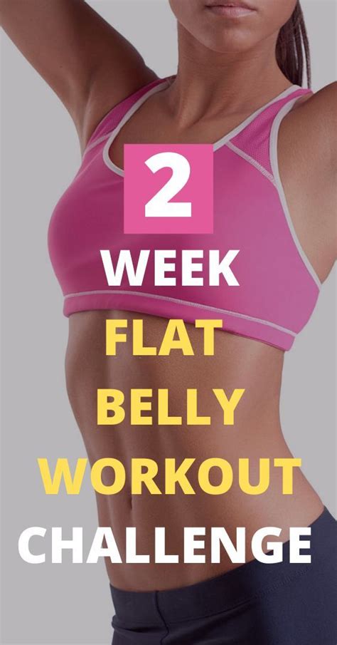 2 Week Flat Belly Workout Challenge Healthy Lifestyle