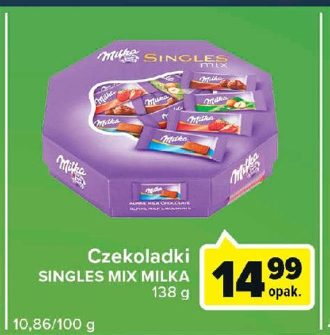 Czekoladki MILKA SINGLES MIX Cena Promocje Opinie Sklep Blix