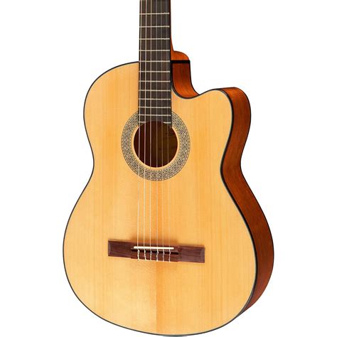 Lucero Lc100ce Acoustic Electric Cutaway Classical Guitar Woodwind