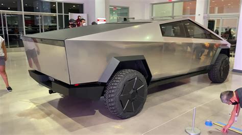 Tesla Cybertruck Walk Around Video Youtube