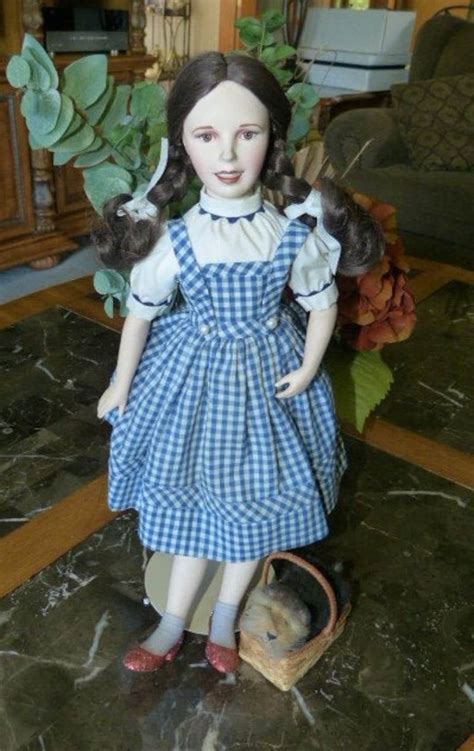 DOROTHY & TOTO Doll Wizard of Oz Porcelain Franklin Mint 16 Tall - Etsy