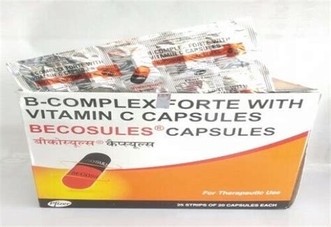 Becosules Capsules Bicasule Vitamin B Complex Help Treat Sore Tongue And Mouth Ebay