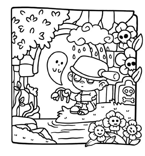 Desenhos Spooky Cutie Para Colorir E Imprimir Pdf Gratis