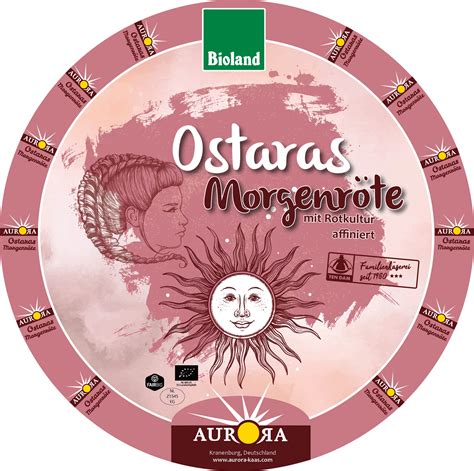 Ostaras Morgenröte - Rotkultur Käse ± 450 gram ( - Aurora kaas