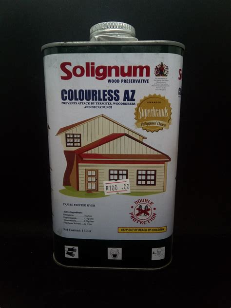 Solignum Colourless AZ Wood Preservative Anti Termite 1 Liter Lazada PH