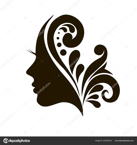 Beautiful Female Face Silhouette Profile — Stock Vector © nemetse ...