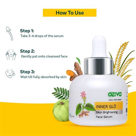 OZiva Inner Glo Skin Brightening Face Serum 30 Ml Price Uses Side