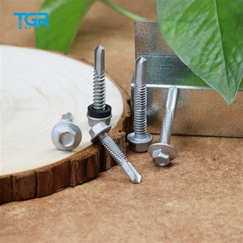 TGR Tsingri Carbon Steel Hex Washer Head Roofing Fasteners Self