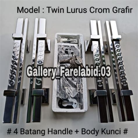 Jual Cm Handle Pintu Rumah Stainless Steel Set Body Kunci Gagang