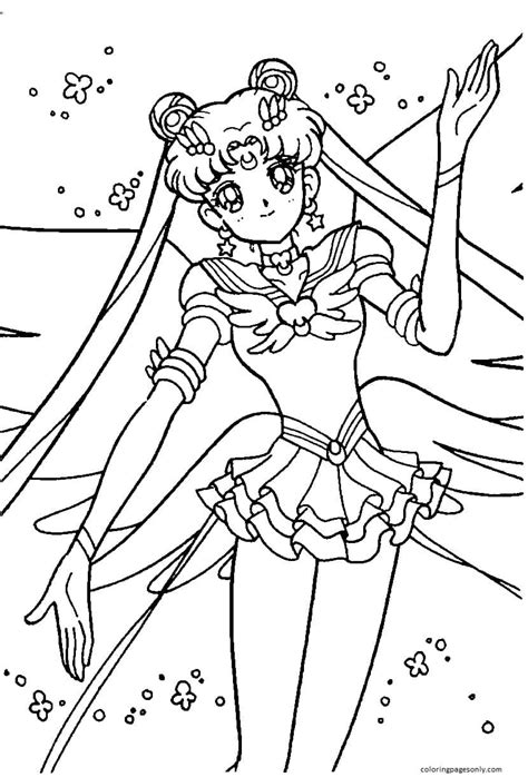 Chibi Sailor Moon Coloring Pages Sailor Moon Coloring Pages