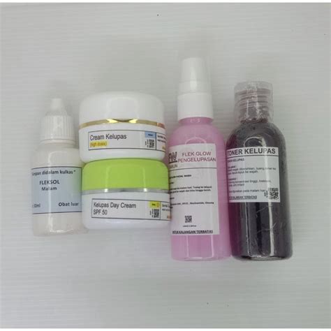 Jual PAKET LENGKAP FLEK TEBAL PENGELUPASAN FLEKSOL SABUN PINK