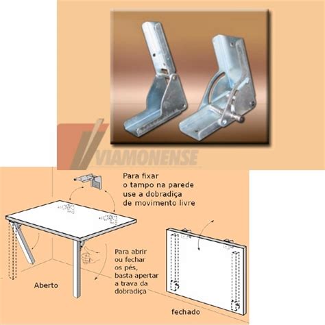 Dobradiça Dobrável Para Mesa R 143 60 em Mercado Livre