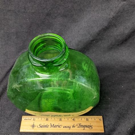 Duraglas Accents Vintage Green Duraglas Canteen Glass Prune Juice Bottle Poshmark