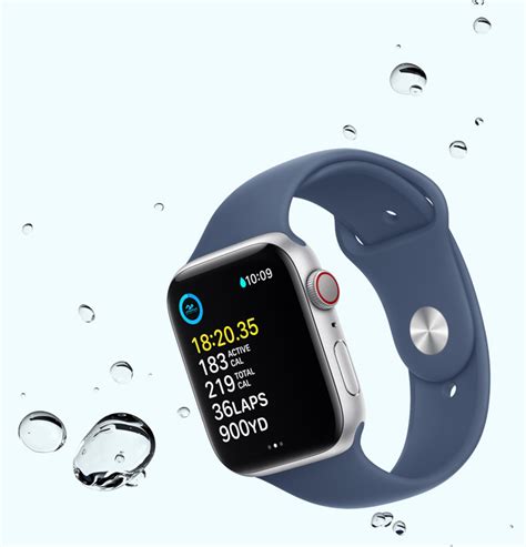 Apple Watch SE2 v3 GPS 44mm Midnight Aluminium Case Midnight Sport Band ...