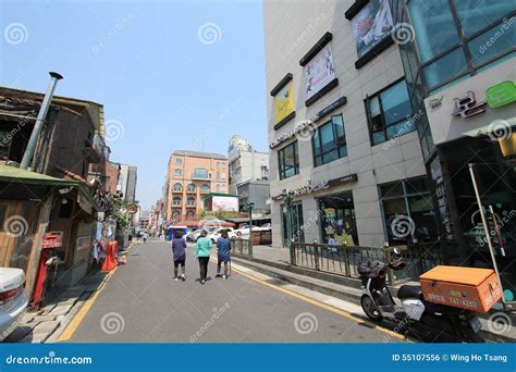 Ihwa Mural Village Street View In Seou Editorial Photo Image Of