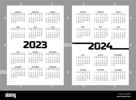 Calendario Tascabile Verticale Per E Anni Modello Di