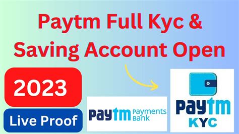 Paytm Full Kyc Kaise Kare 2023 Paytm Account Open 2023 How To