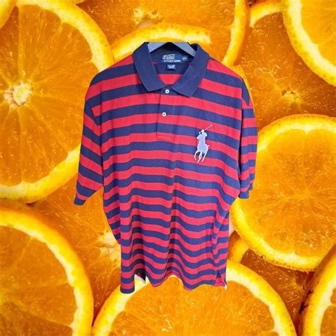 Polo Ralph Lauren Polo By Ralph Lauren Blue And Red Striped With Large