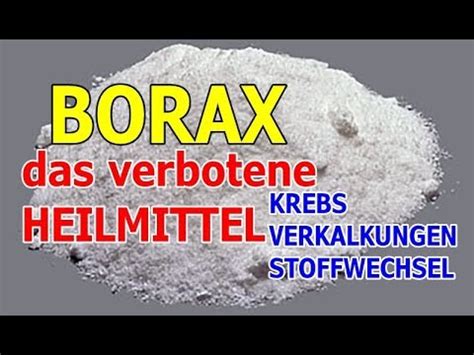 #1 BORAX BOR vergessenes und verbotenes Heilmittel ! Die Pharma freut`s ...