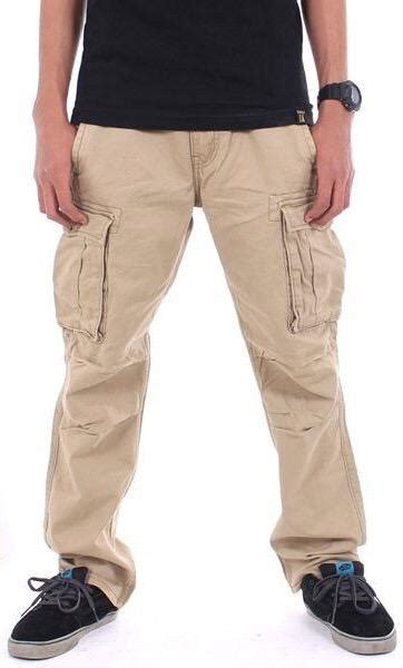 Cream Branded Cargo Twill Pant For Men Cut Price Bd