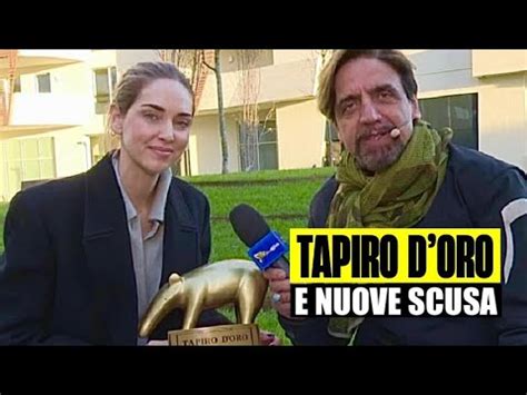 Chiara Ferragni Riceve Il Tapiro D Oro Di Striscia La Notizia E Si