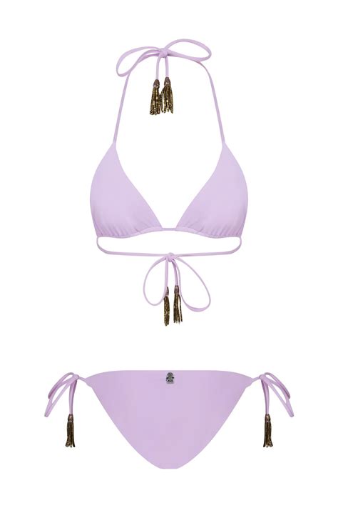 Seben Kocibey Lila Boncuklu Bikini In Formal