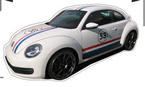 Vw Volkswagen Beetle Herbie Stickers Set Decals Kit Etsy