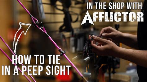 How To Install A Peep Sight For Archery Youtube