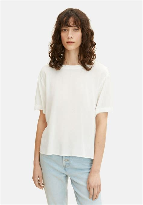 Tom Tailor Easy Shape Blouse Whisper White écru Zalando Fr