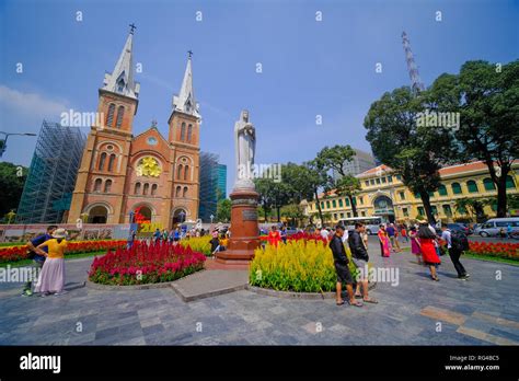 Notre Dame Cathedral Or Nha Tho Duc Ba Stock Photo Of Notre Dame