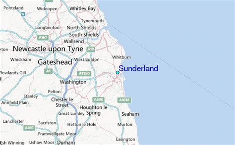 Sunderland England / Sunderland City England Art Map Roads Print Your ...