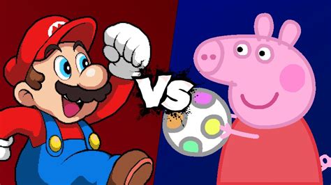 MUGEN Battle Mario Vs Peppa Pig YouTube