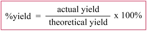 Reaction Percent Yield Introduction And Practice Exercises