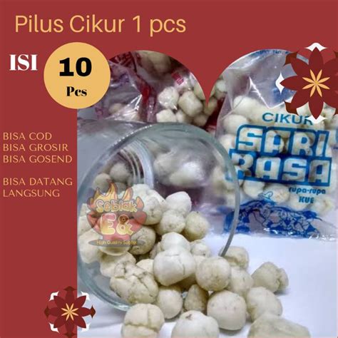 Jual Bisa Cod Pilus Cikur Atom Sari Rasa Isi Bungkus Toping