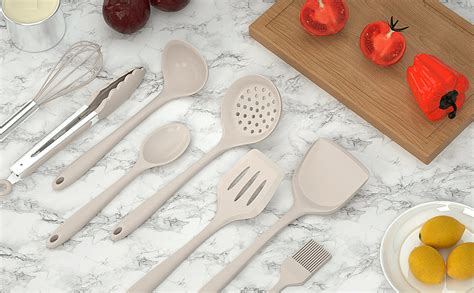 Silicone Cooking Utensils Set 446F Heat Resistant Kitchen Utensils