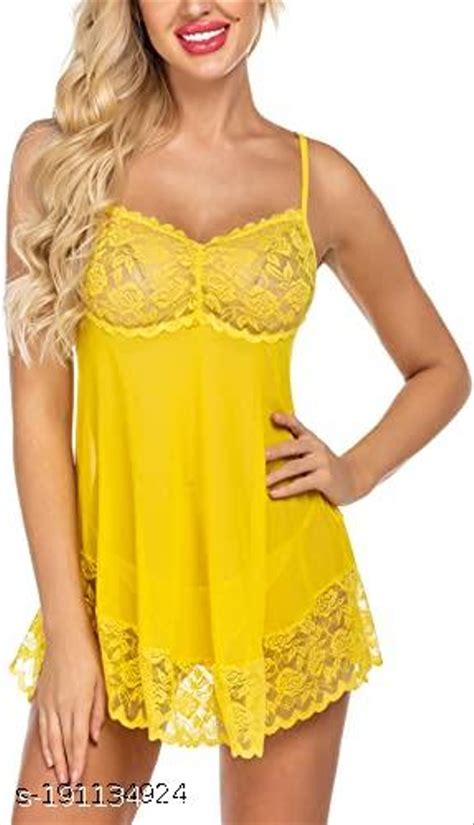 Lace Babydoll Lingerie Sexy Mini Chemise Mesh Wedding Nightie Bridal