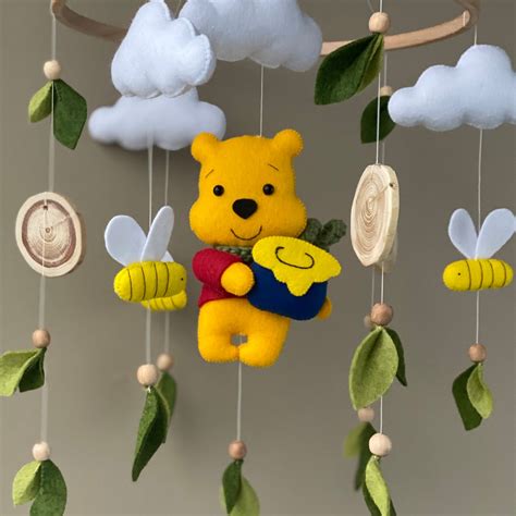 Baby Mobile Winnie The Pooh Nursery Crib Mobile Woodland Etsy Canada