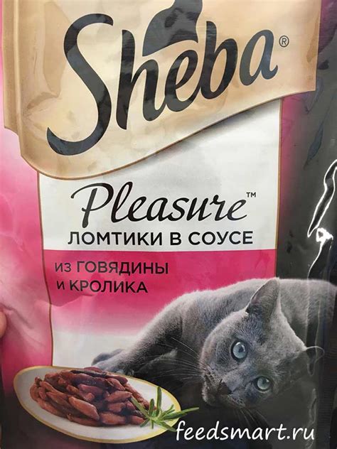 Sheba Pleasure — ломтики в соусе из говядины и кролика - рейтинг, обзор ...