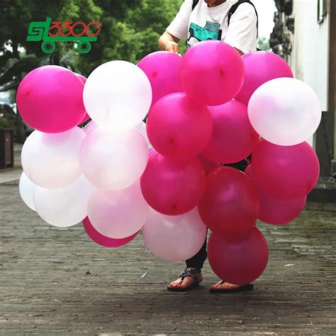 Sl Hot Pink Balloons Party Decoration Globes Latex Balloons Wedding