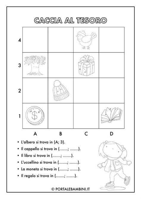 Reticolo E Coordinate Schede Didattiche Portalebambini It