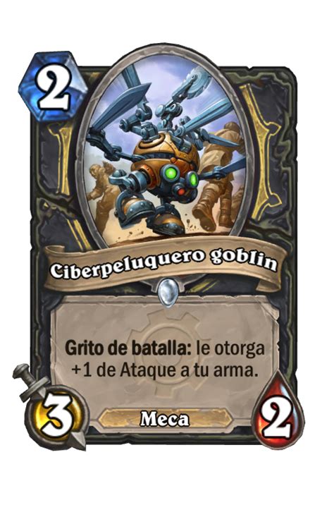 Ciberpeluquero Goblin Goblins Versus Gnomos Carta De Hearthstone