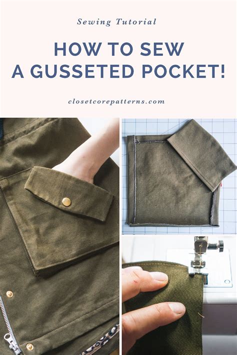 Sewing Gusseted Pockets Kelly Anorak Sewalong Diy Jacket Pattern