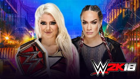 Wwe Wrestlemania 34 Alexa Bliss Vs Nia Jax Youtube