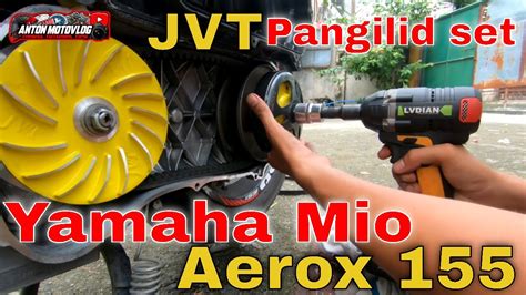 Yamaha Mio Aerox 155 JVT Pulley Set Installation I Pangilid Set Up