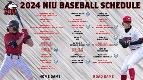 Niu Baseball Announces 2024 Schedule Niu Athletics