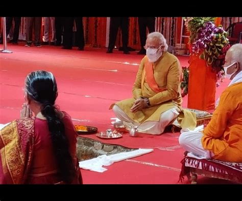 Ram Mandir Bhoomi Pujan: PM Modi lays silver brick for Ayodhya temple ...